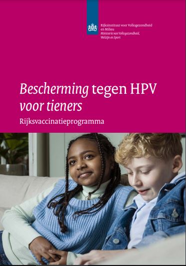 Cover folder bescherming tegen HPV voor tieners