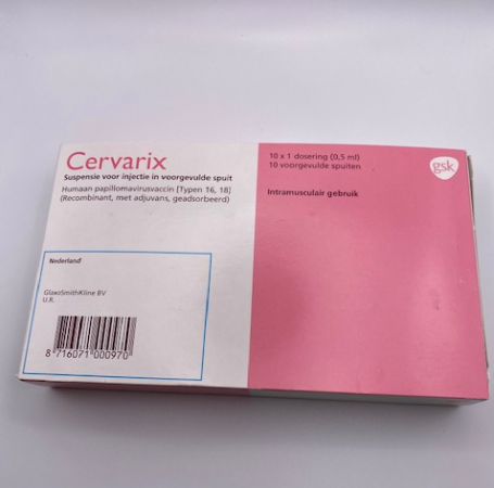 Cervarix verpakking