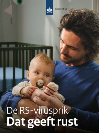 campagneposter RS virus vader met baby