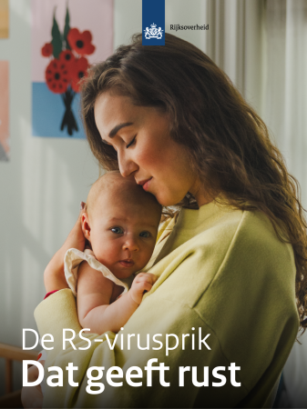 Campagneposter RS-virus moeder met baby